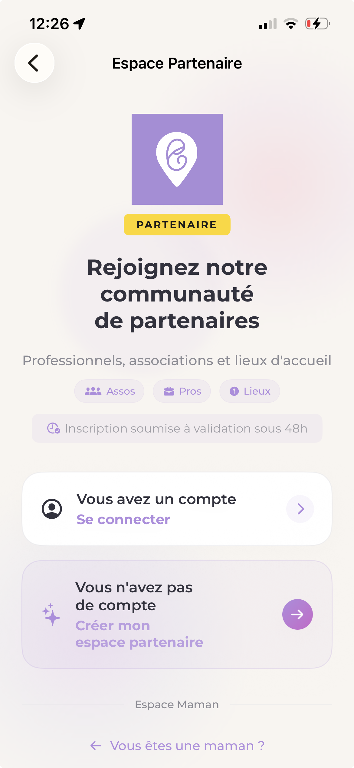 Espace Partenaire HelloMamiz