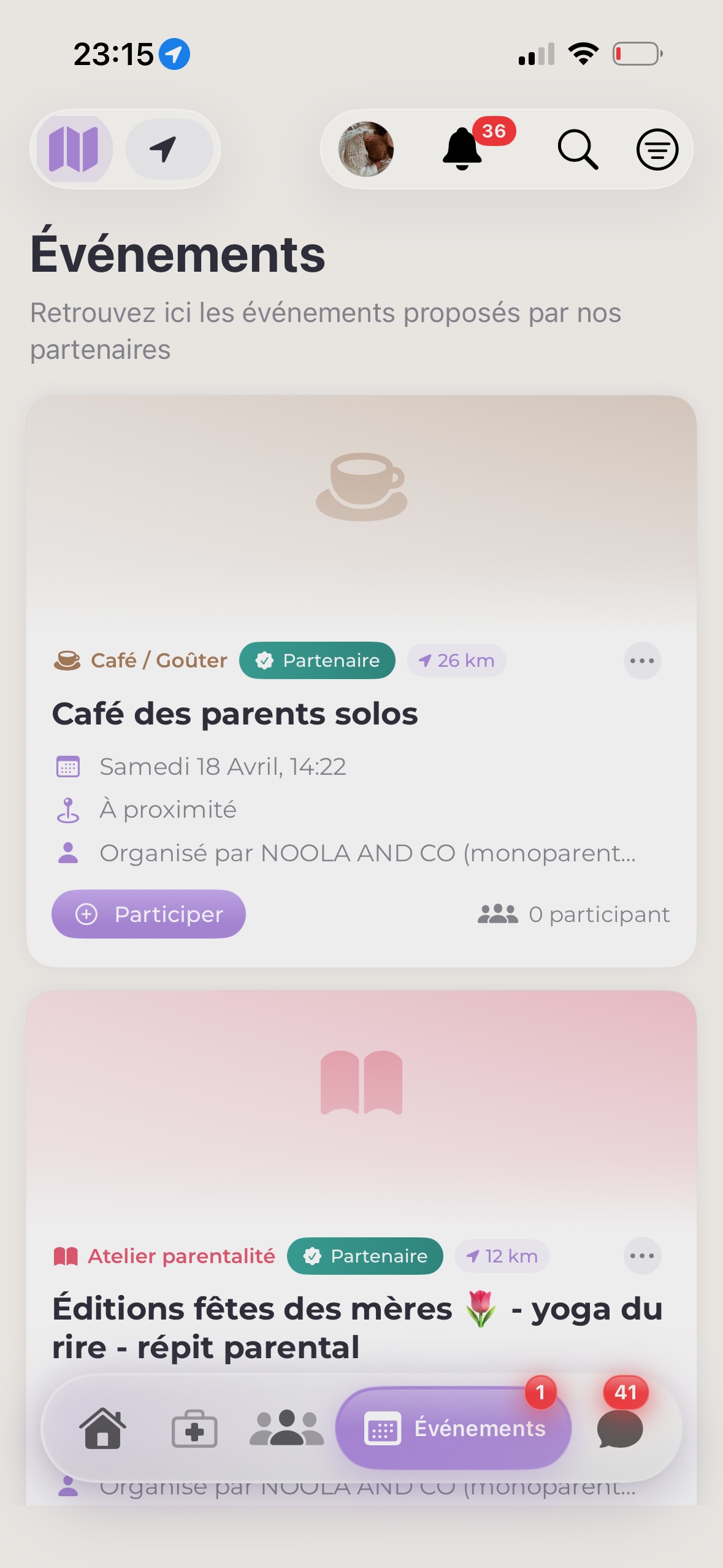 HelloMamiz - Événements